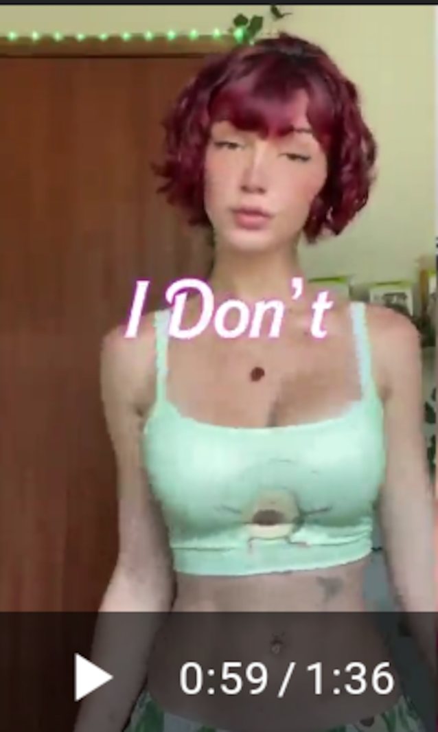 short hair, redhead, tiktok