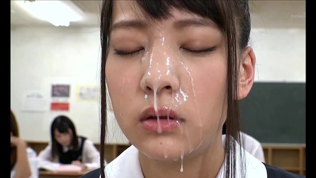 jav, facial, cum, face