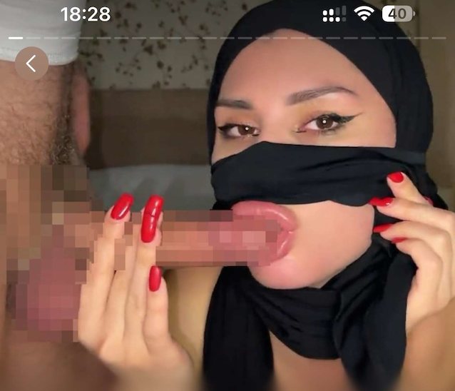 blowjob, hijab, biglips