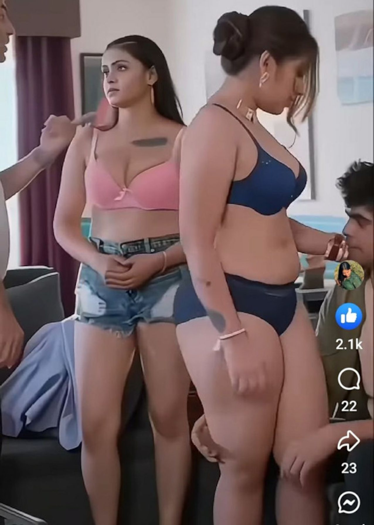 short hair skirt small tits