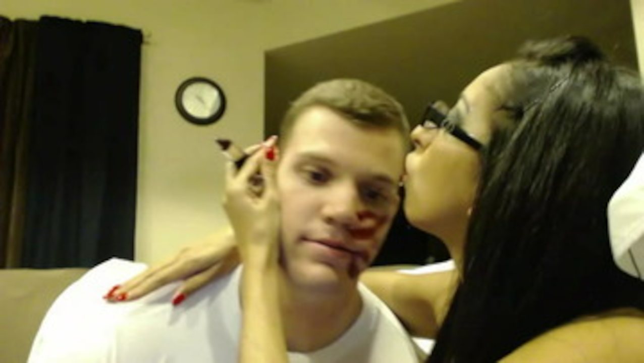 femdom kiss lipstick