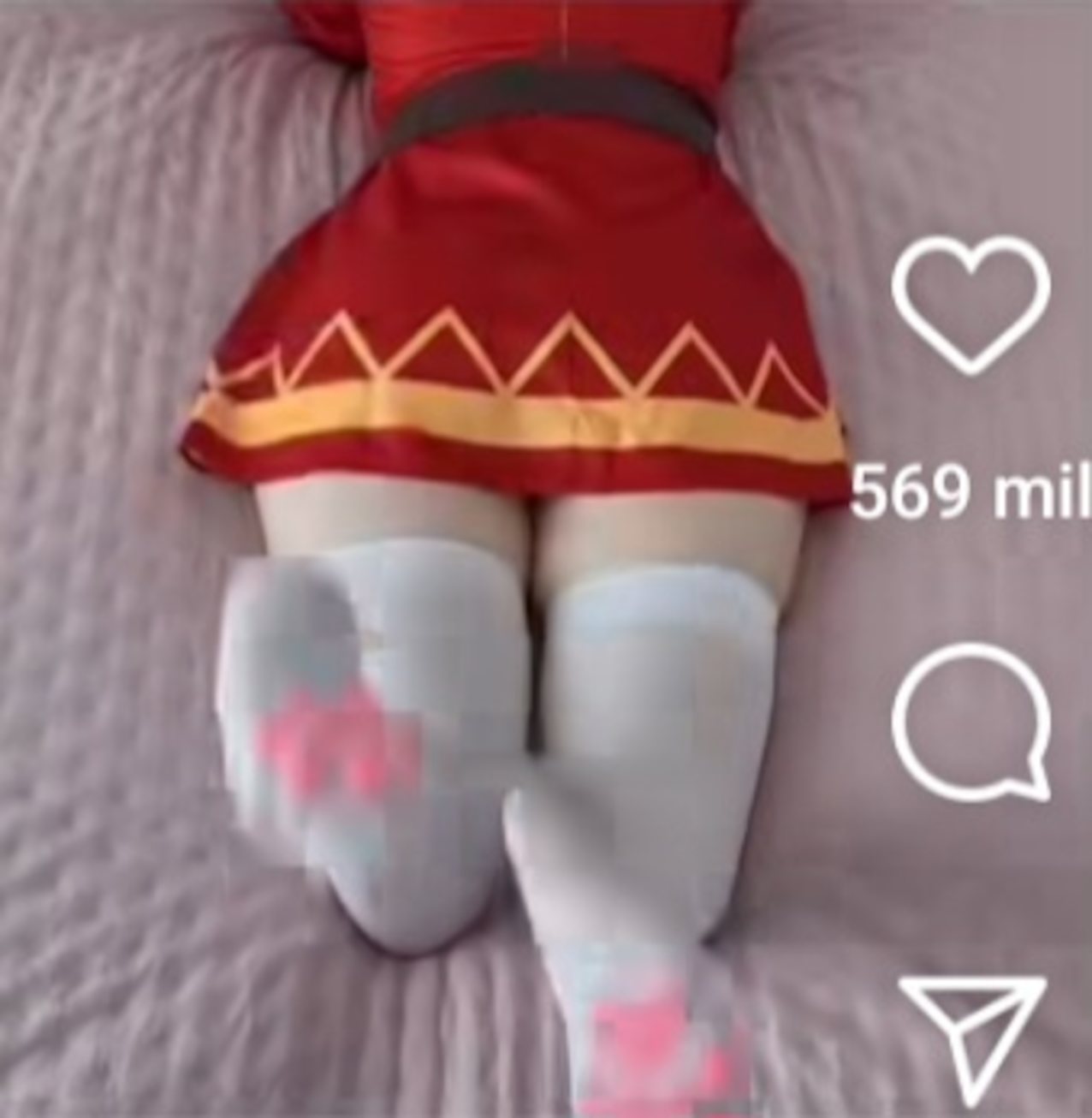 megumin stockings ass