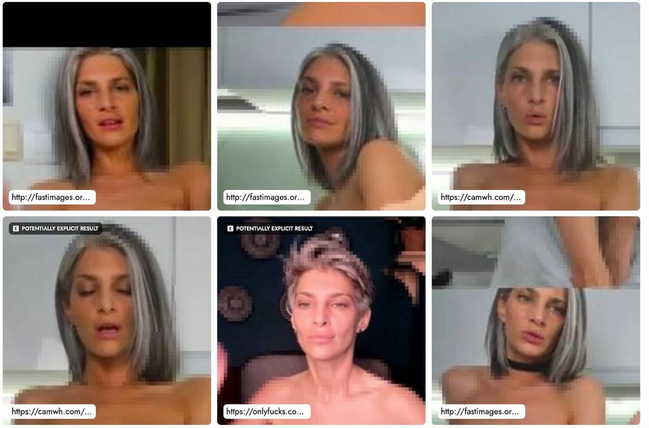 webcam gray haired