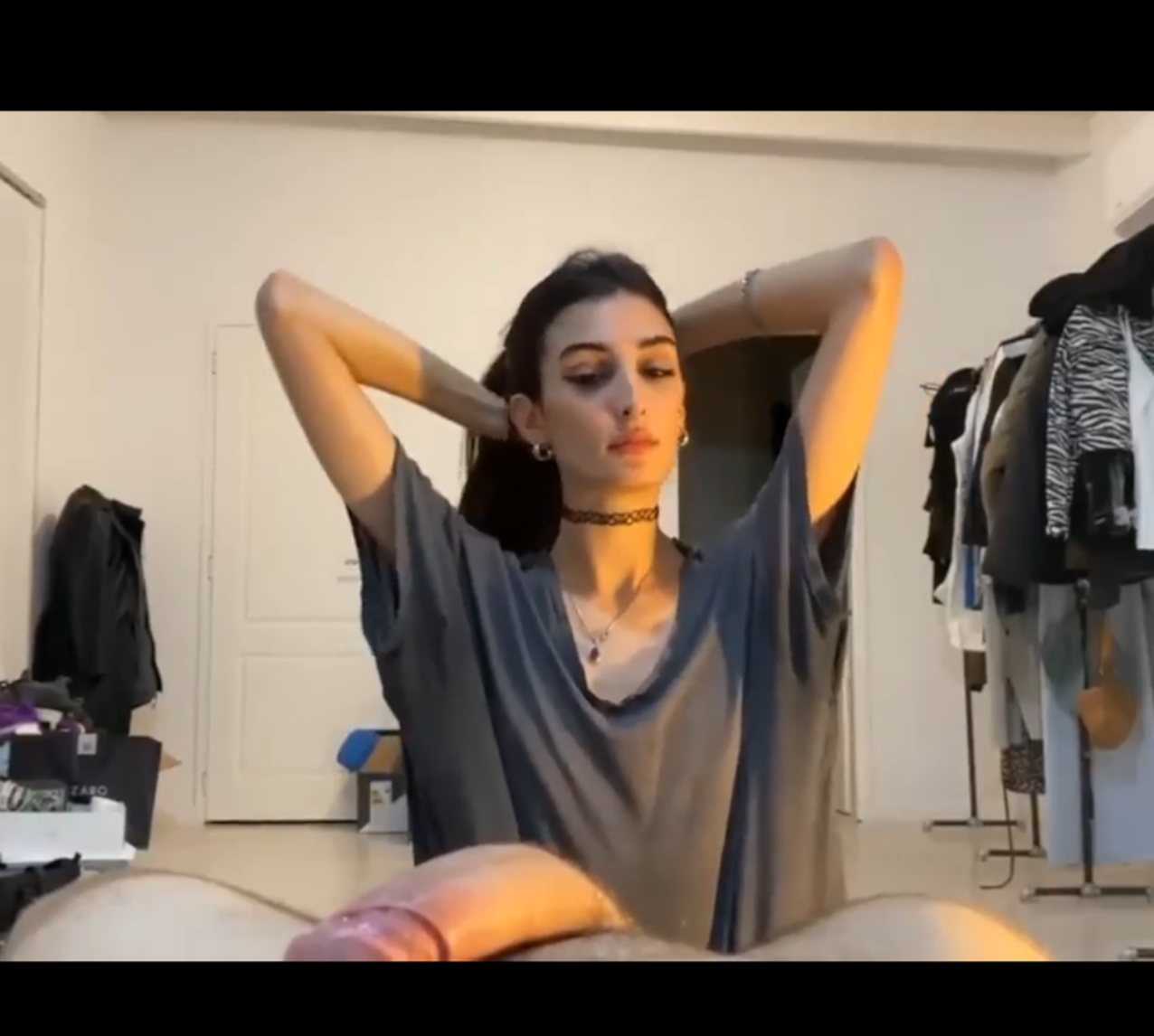 amateur black hair skinny