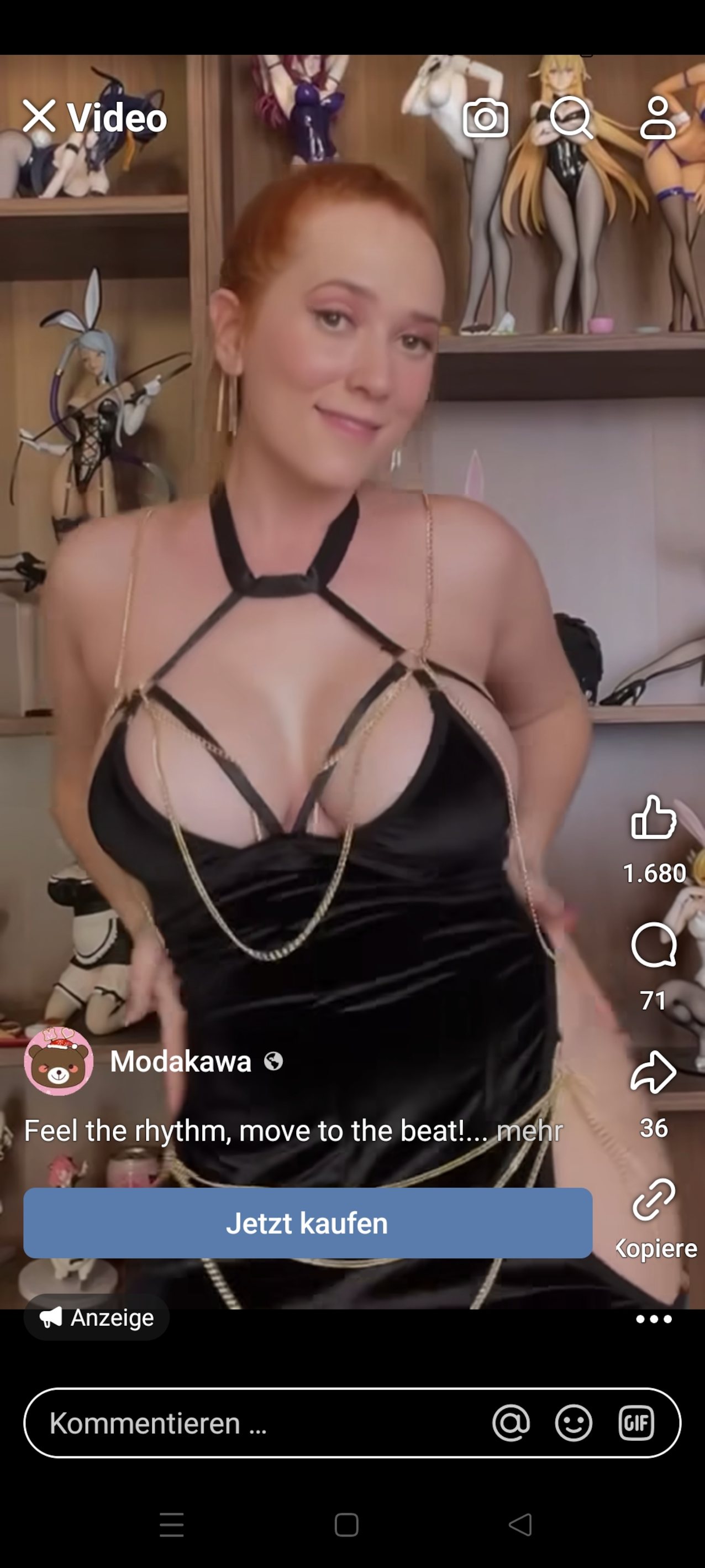 big tits redhead dress