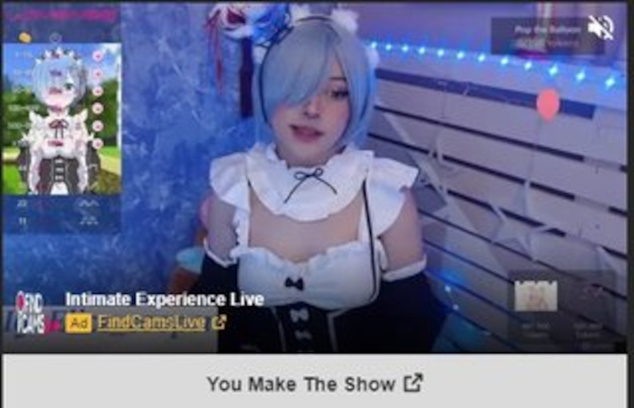 camgirl ads cosplay