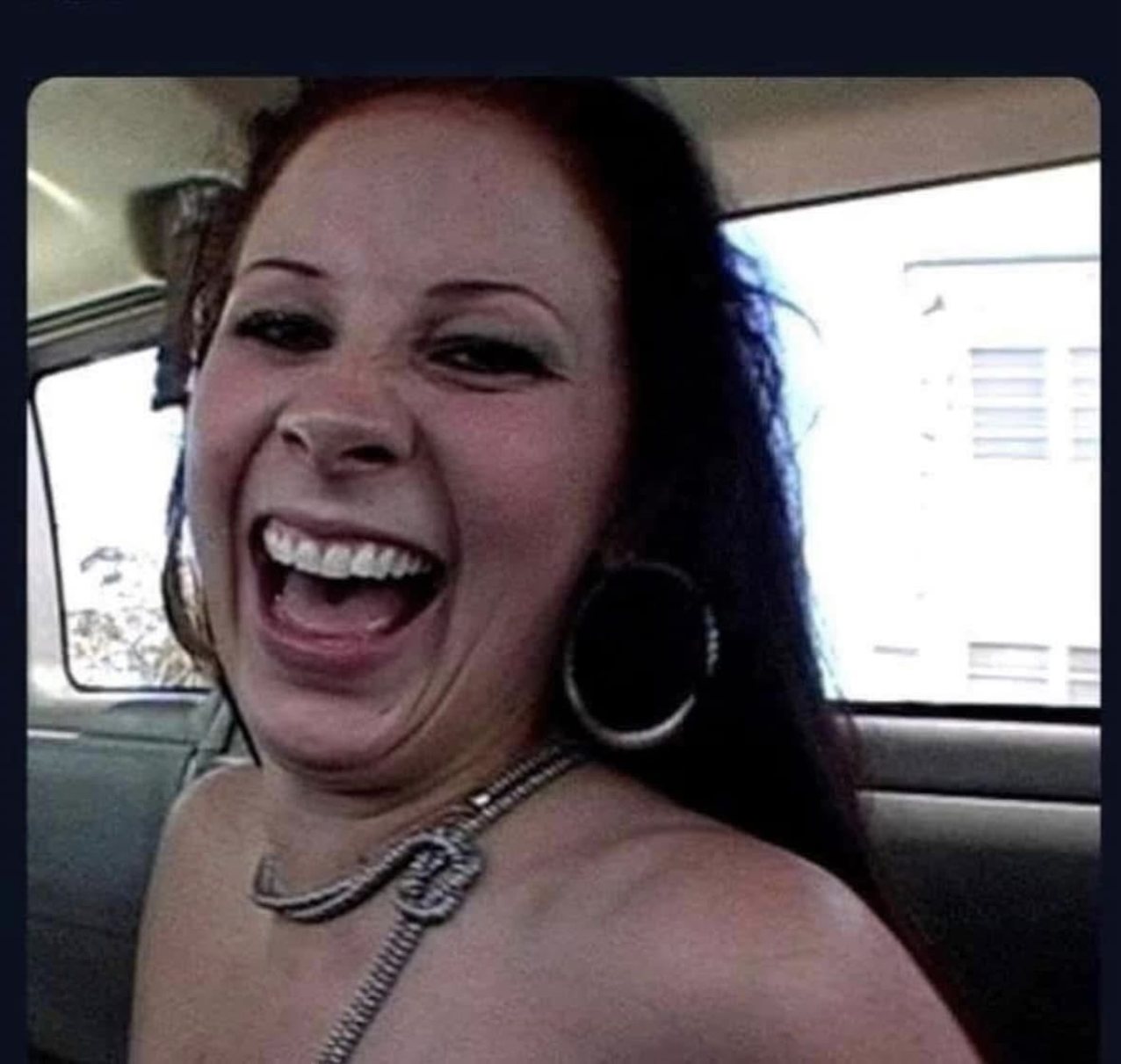 dark hair car public