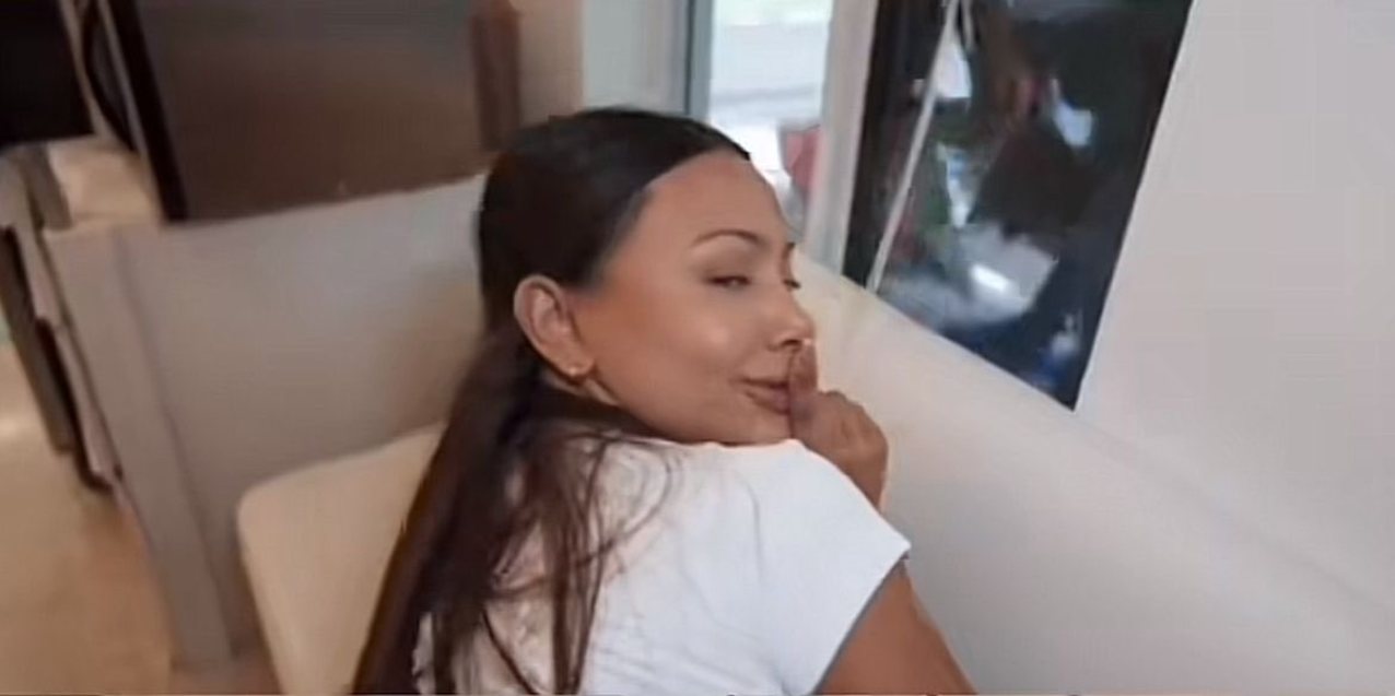 asian cleaning gir big boobs