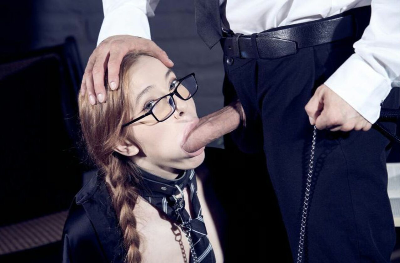 blowjob cheek bulge nerdy