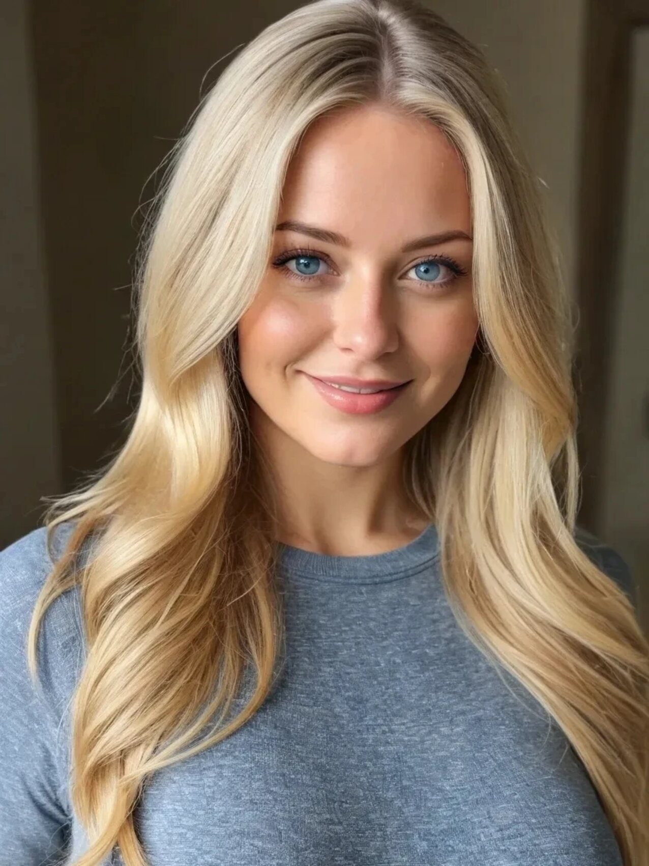 blonde blue eyes camgirl