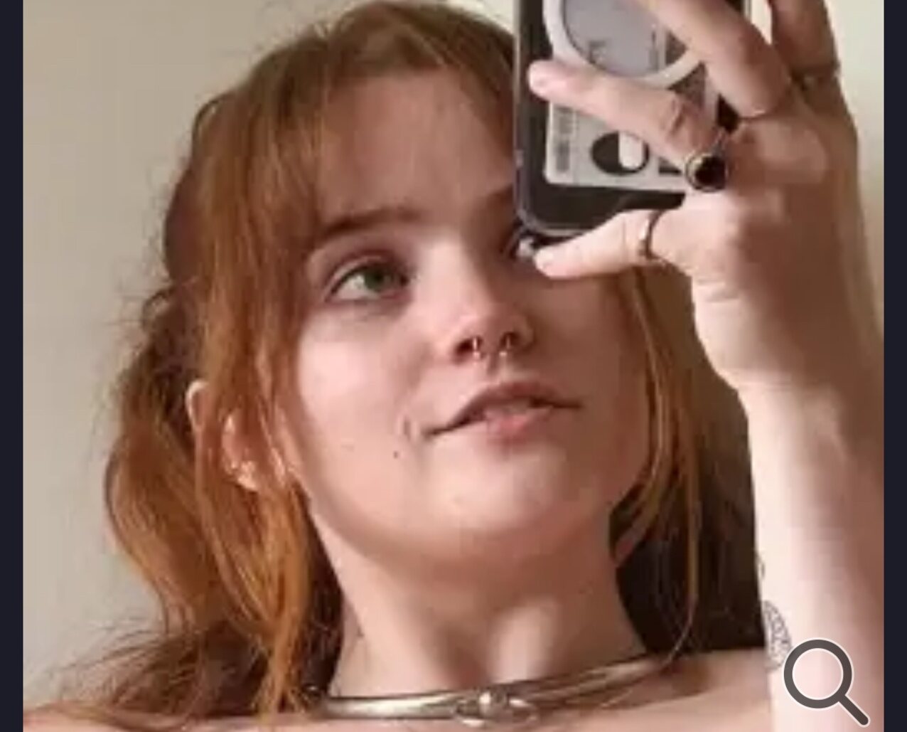 redhead nose piercing cute