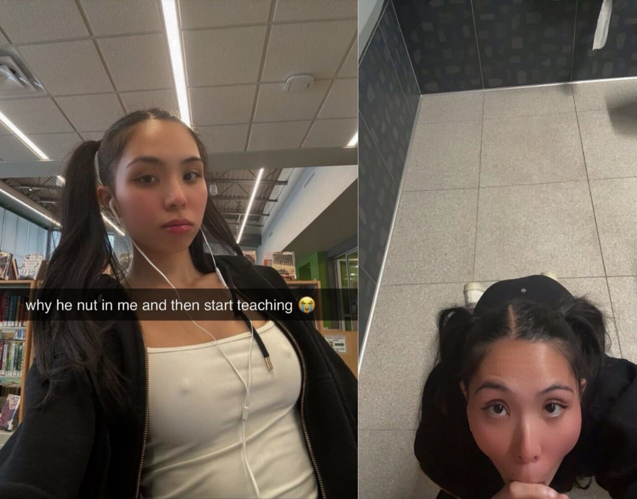 asian dark hair 18yo