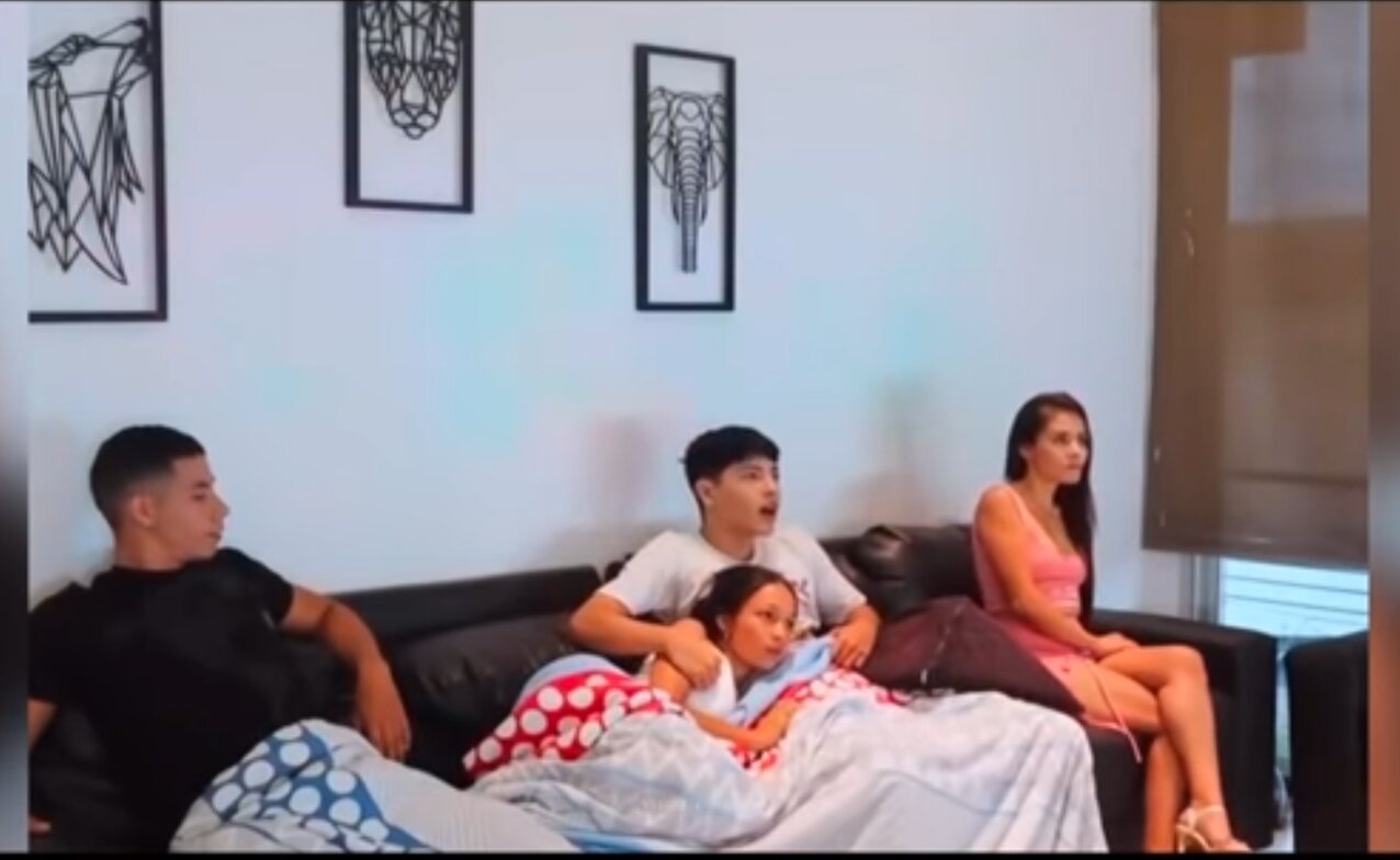 latina sneak natural tits