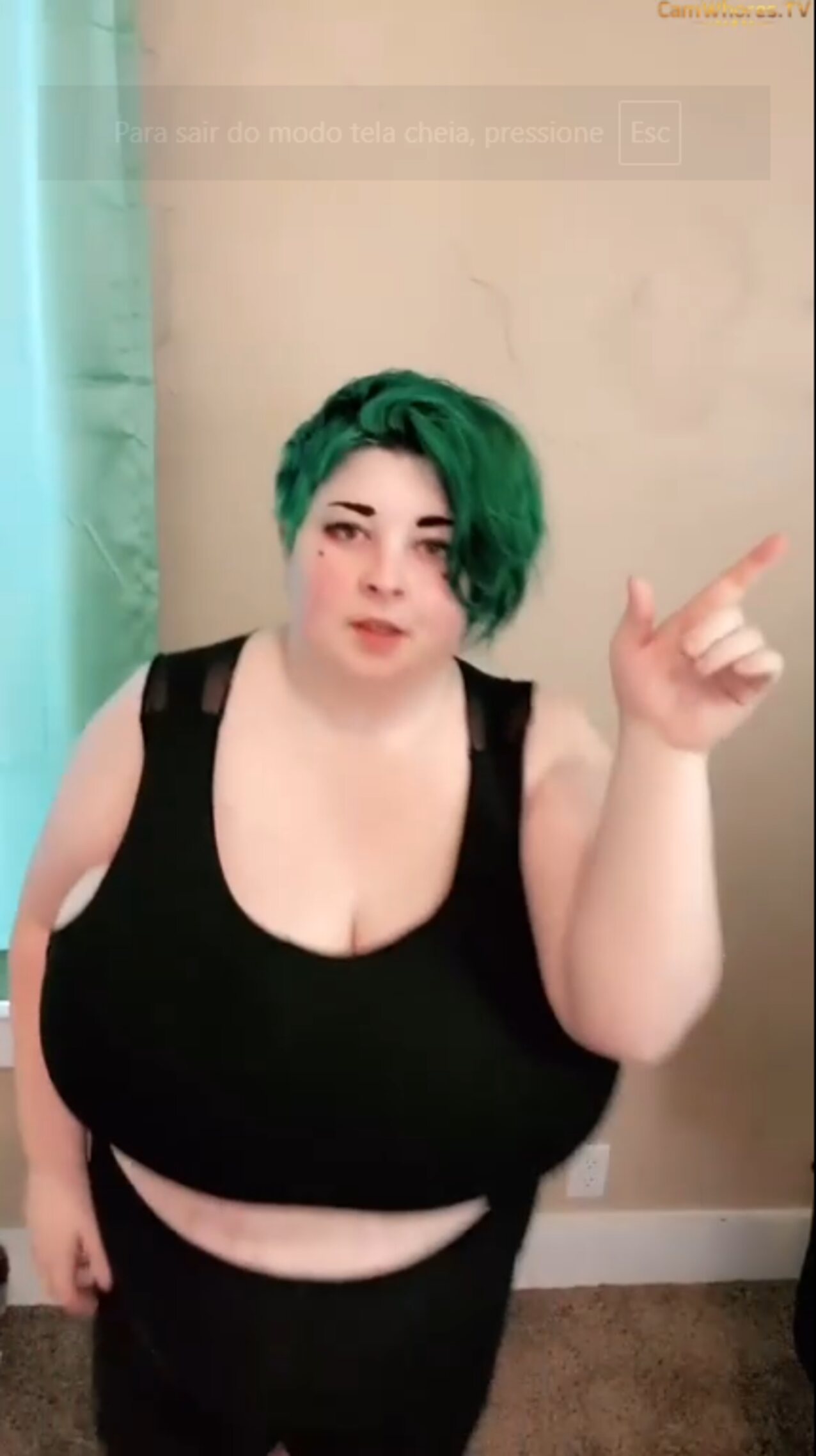 green hair bbw huge tits