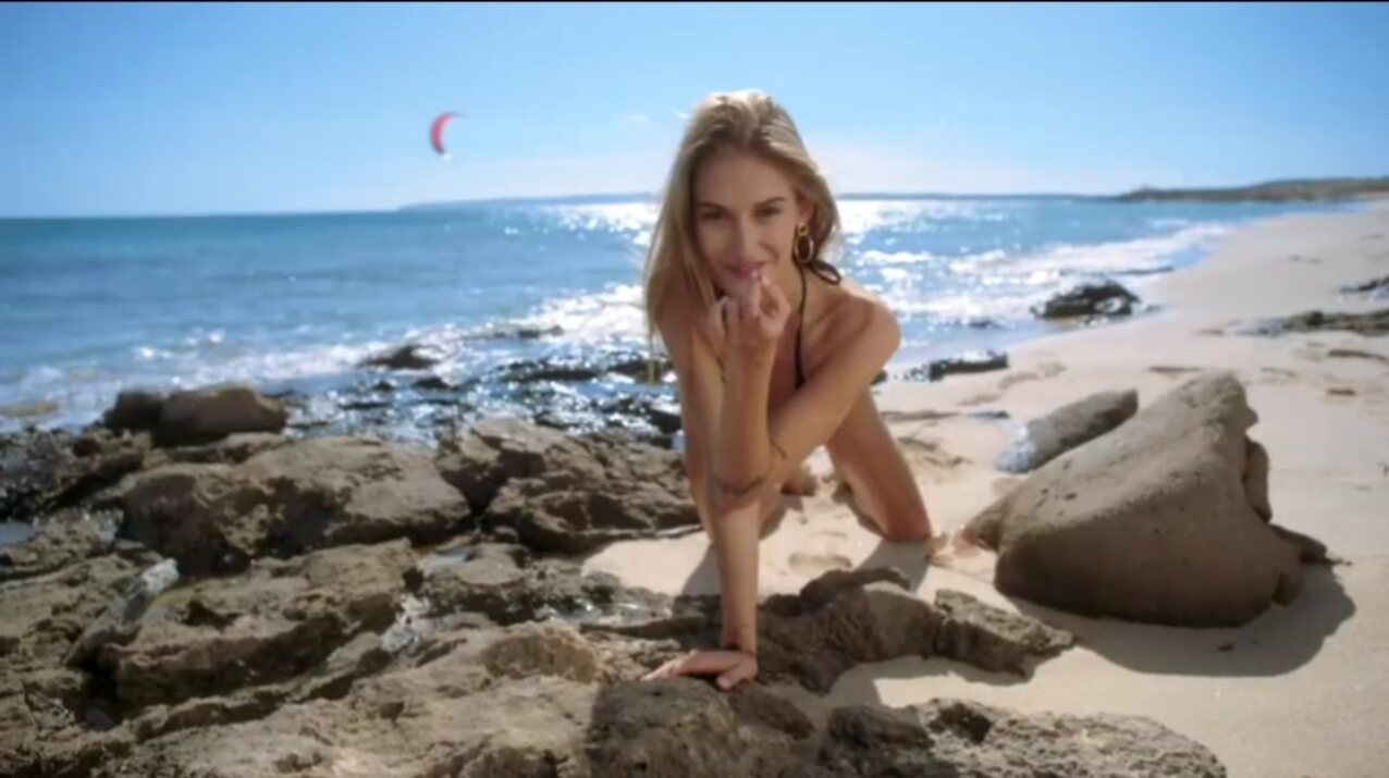 brunette beach outside