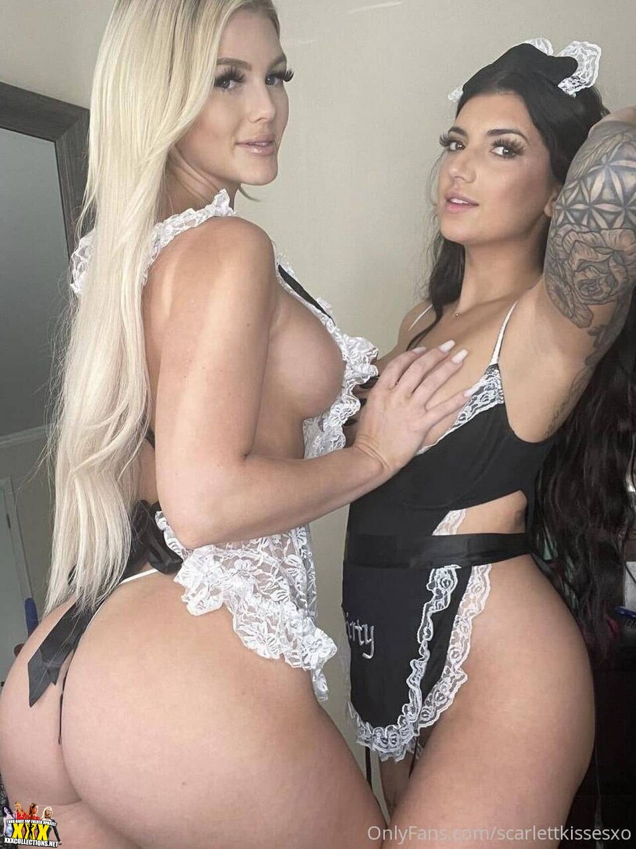 scarlett kisses babes maid costume