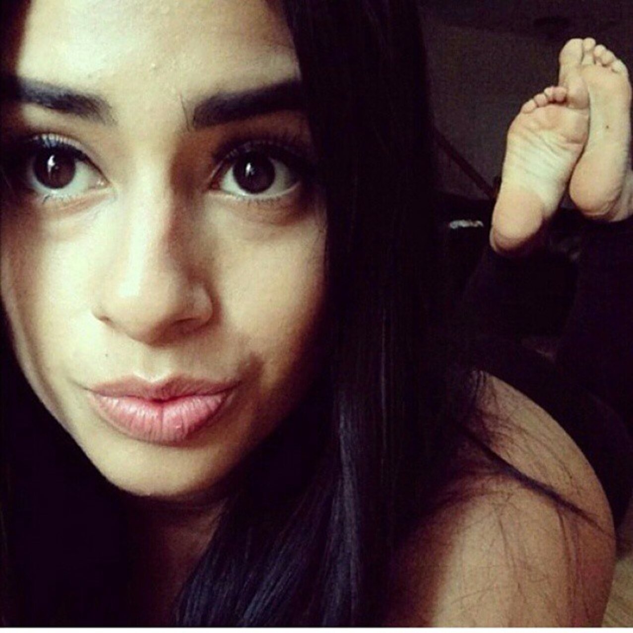 the pose feet cute