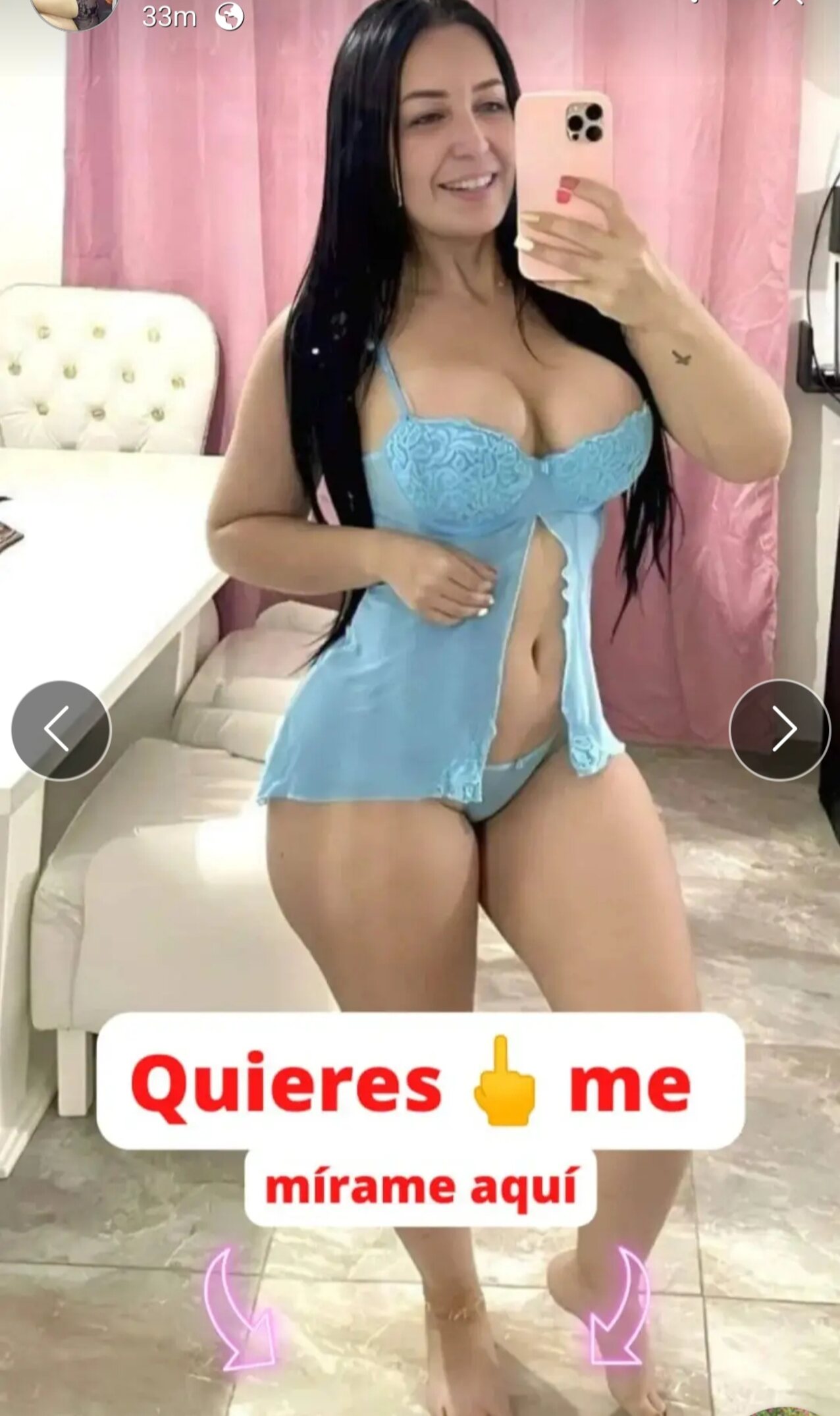 latina brunette smiling