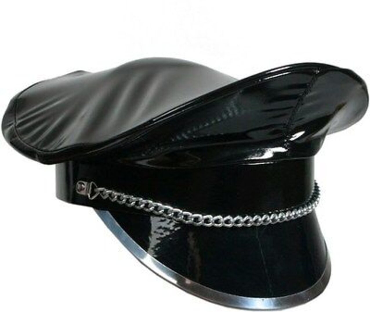 blonde leather hat big tits