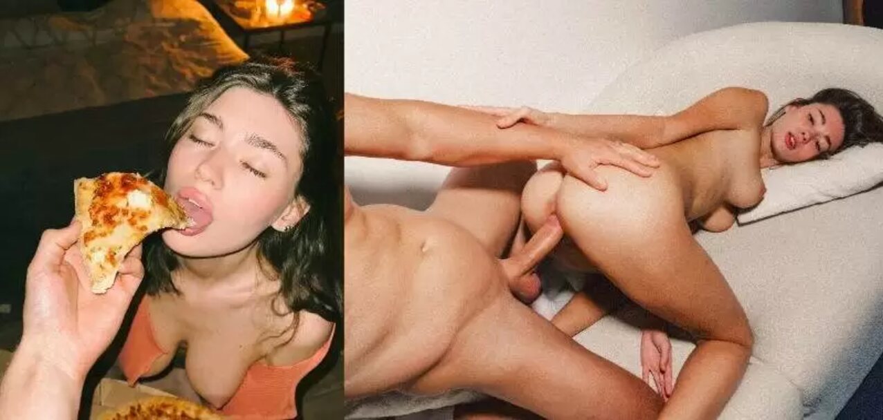 brunette sex couch