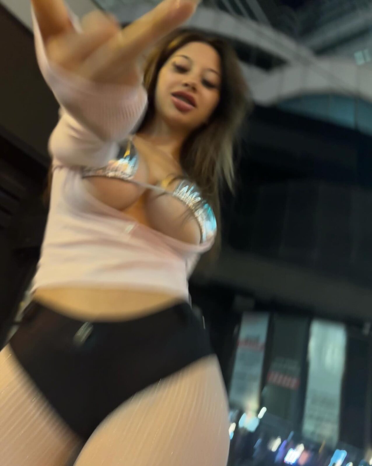 big tits hispanic model