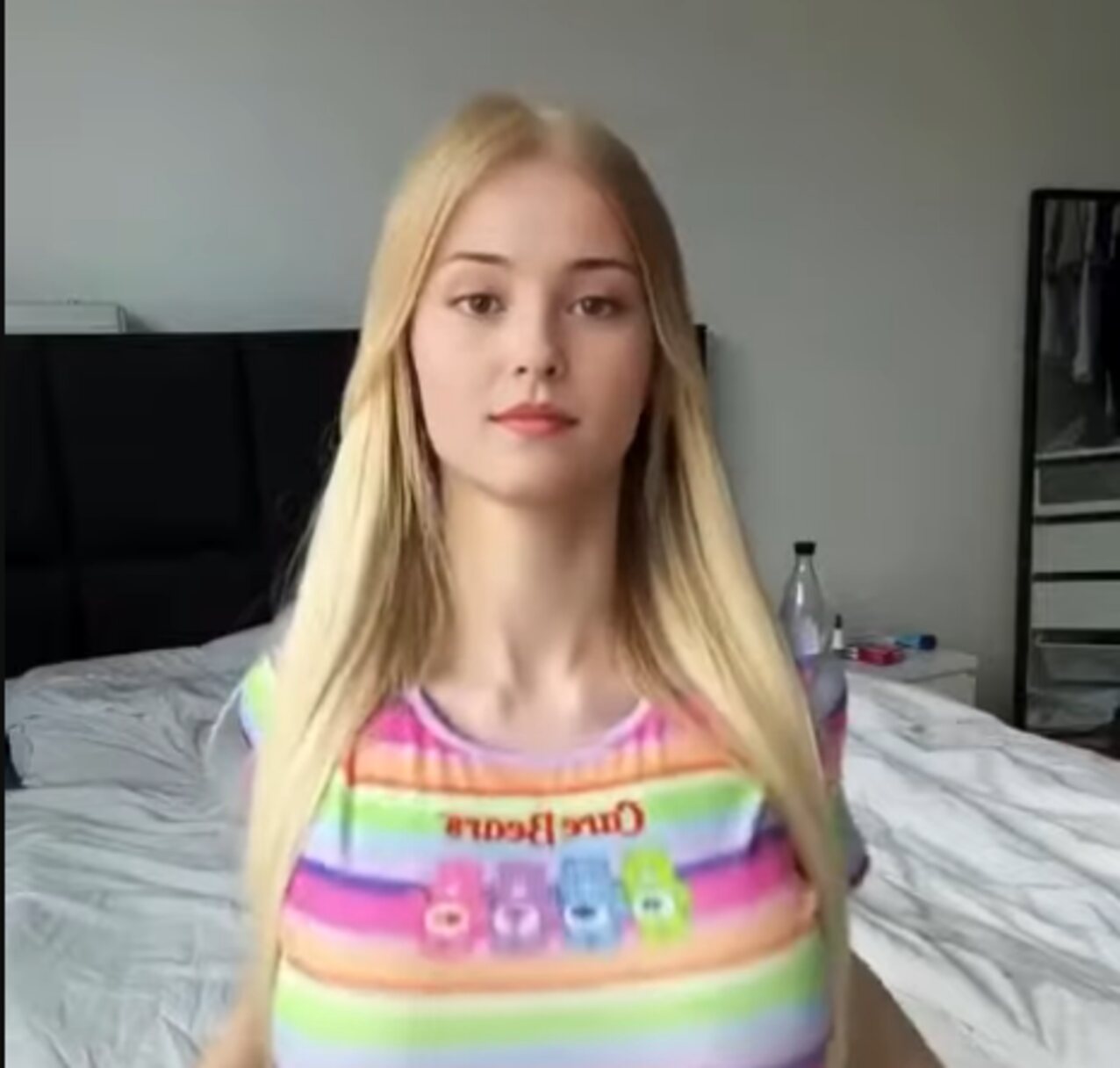 big tits blonde advert