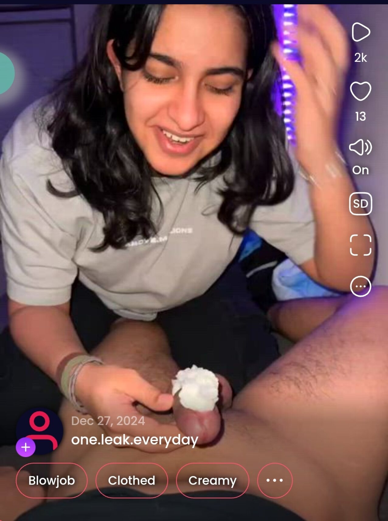 cream blowjob indian