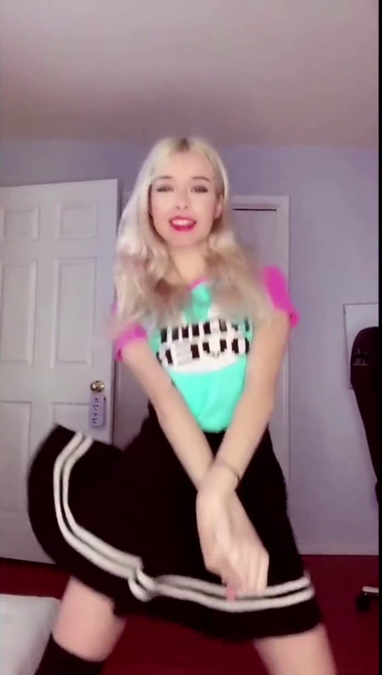 blonde skirt beautiful
