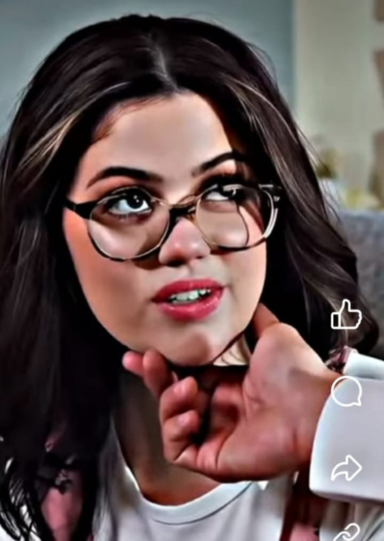 porn ad glasses big tits