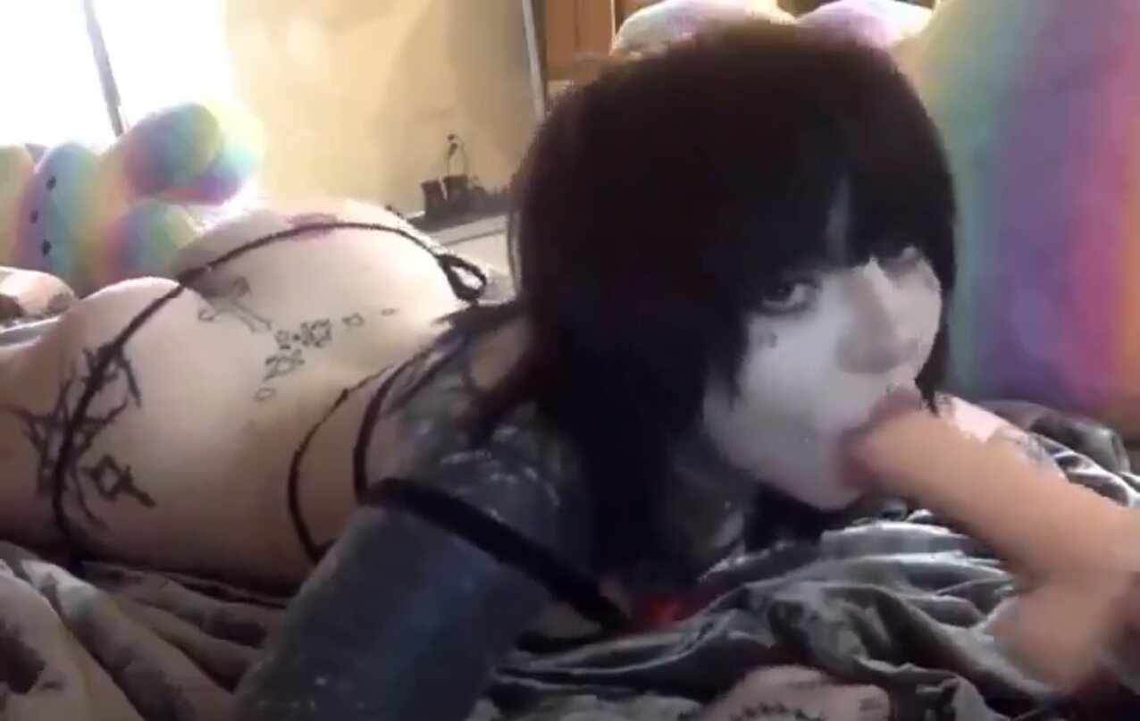 goth blowjob tattoo