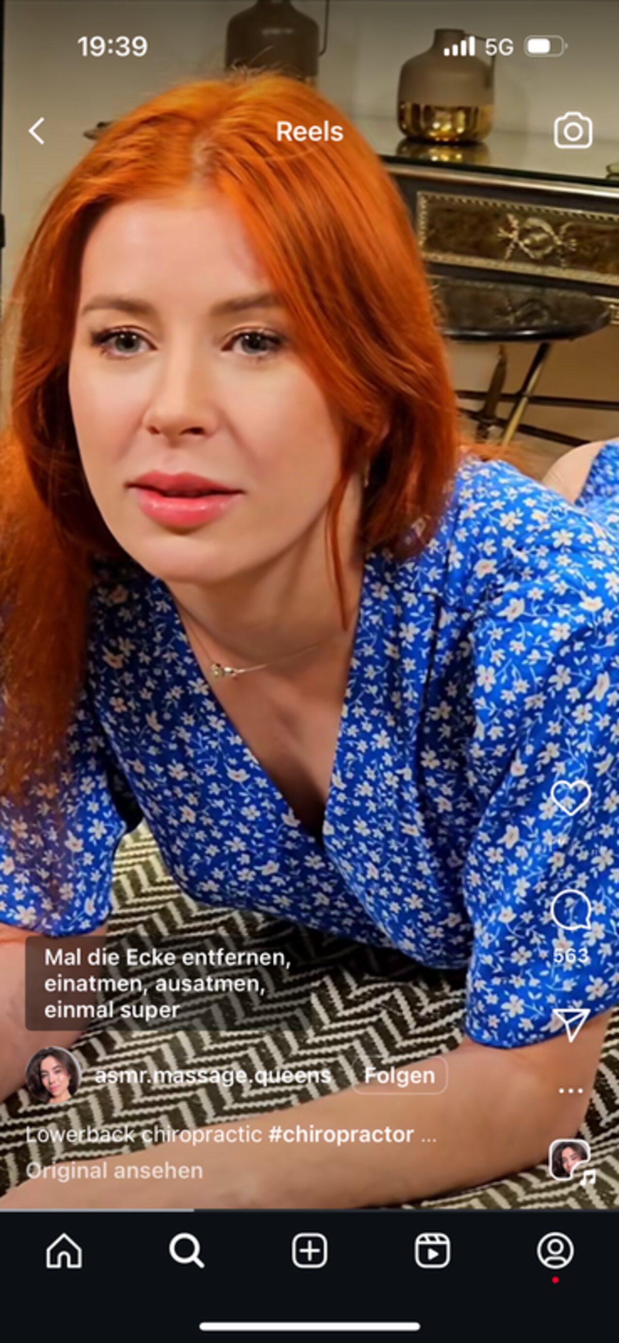redhead ginger blue dress