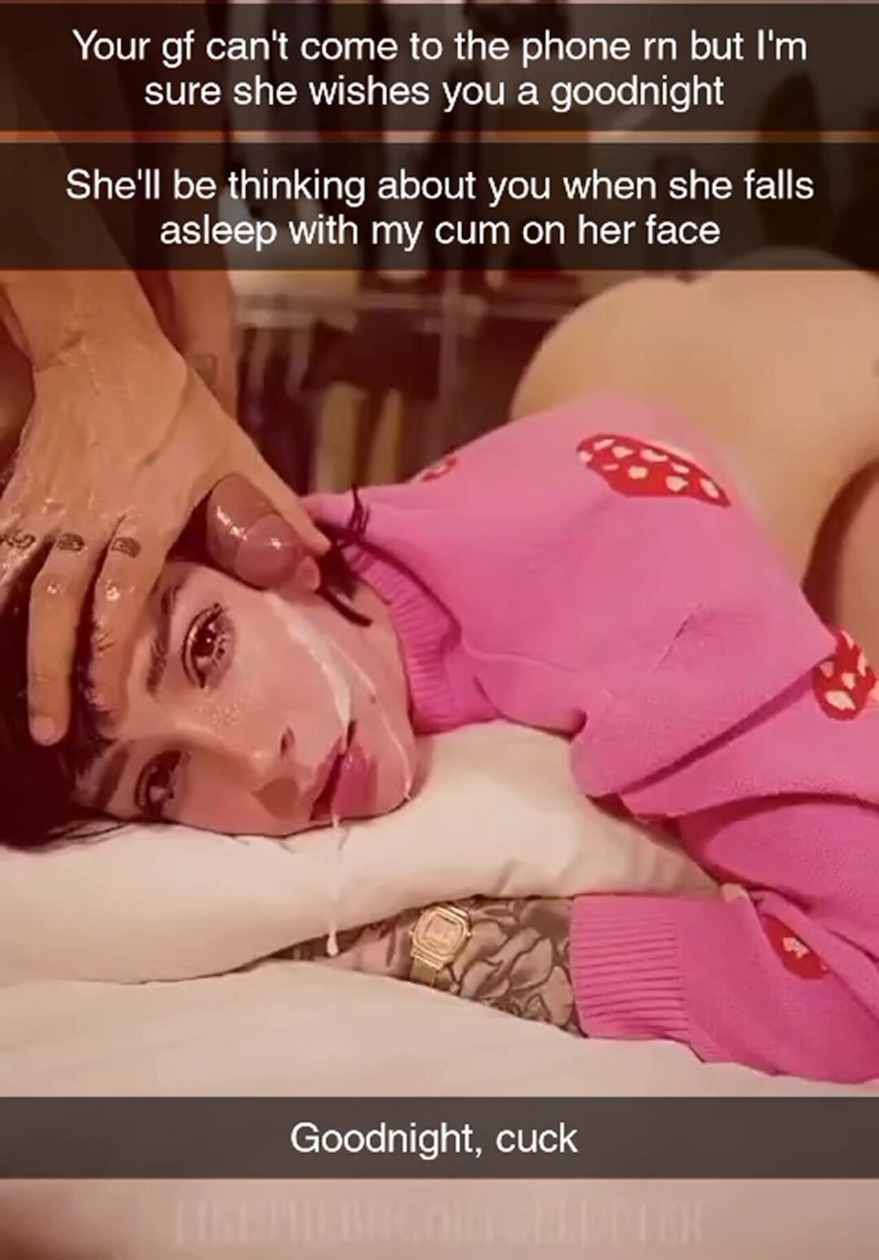 cum on face cumshot eye contact