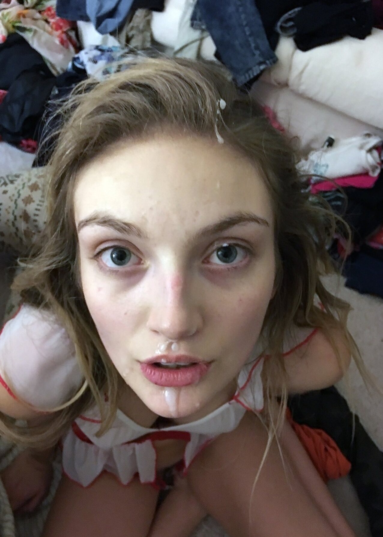 cumslut big eyes cum
