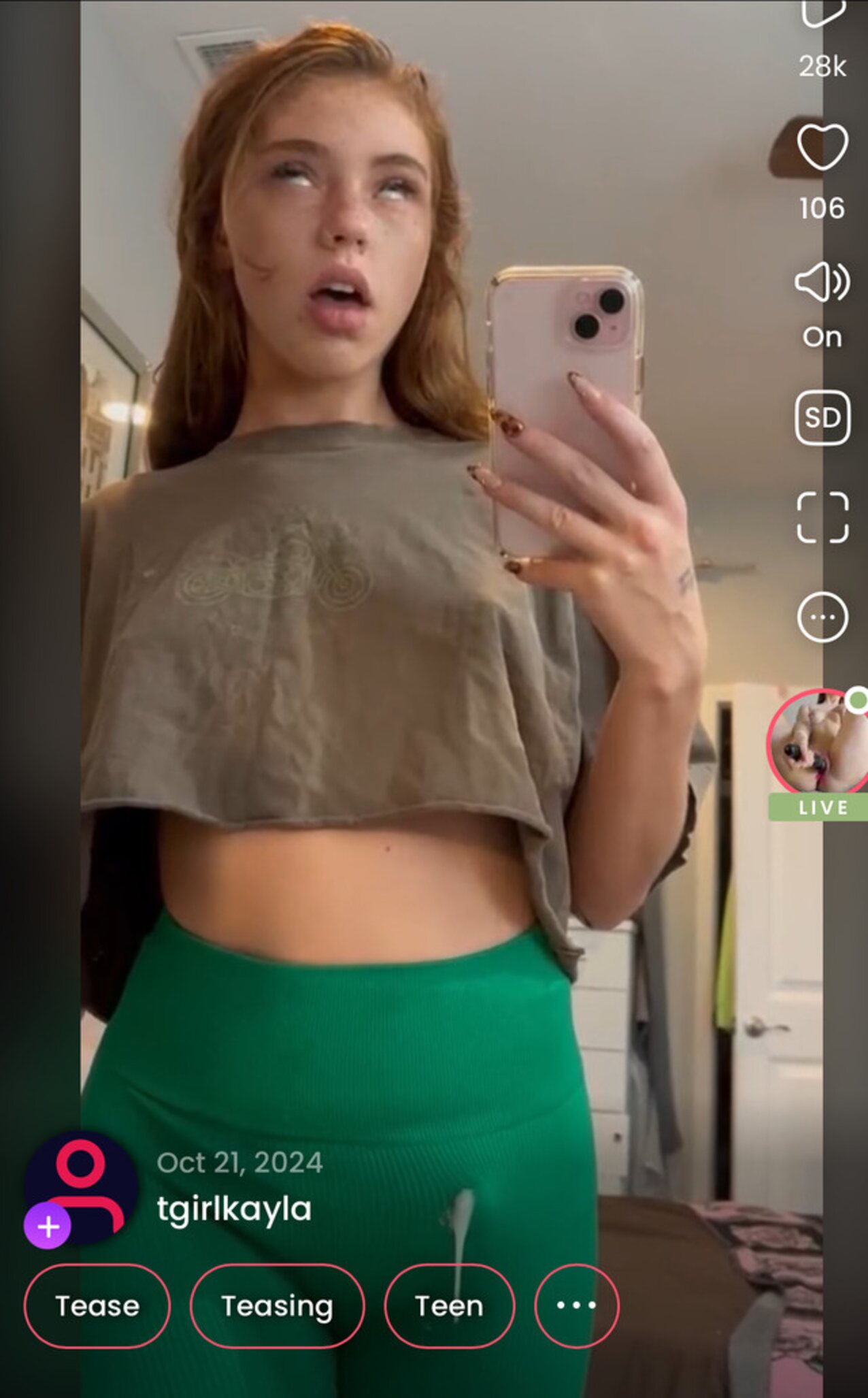 trans red head teen