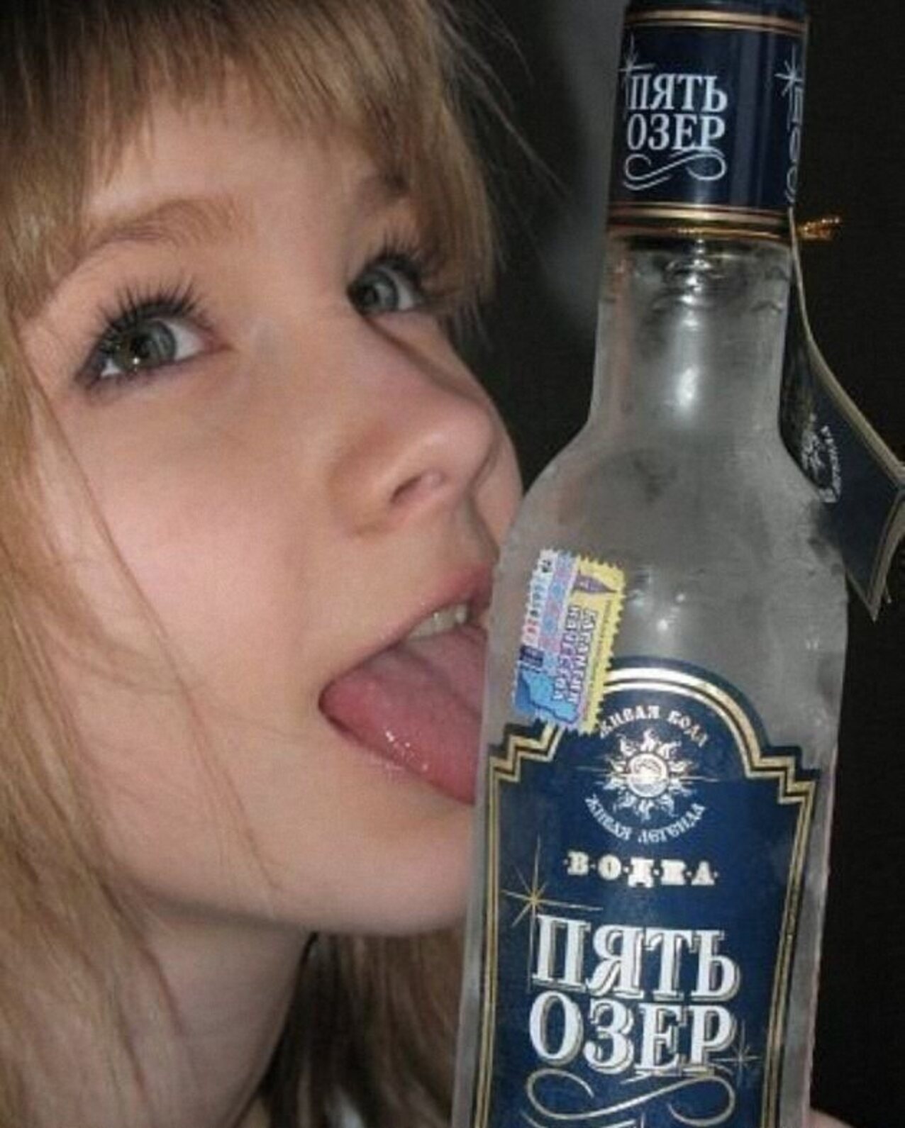 russian girl vodka licking