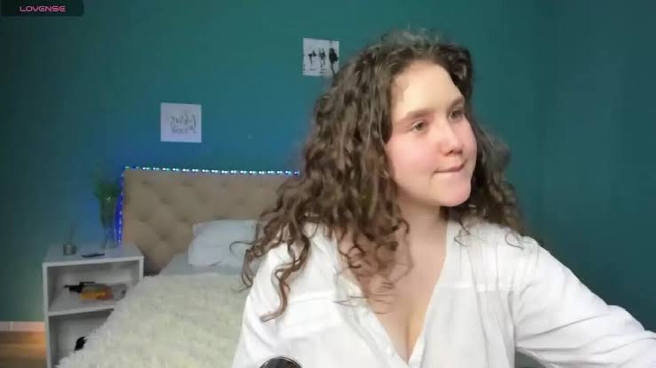 big tits white curly hair