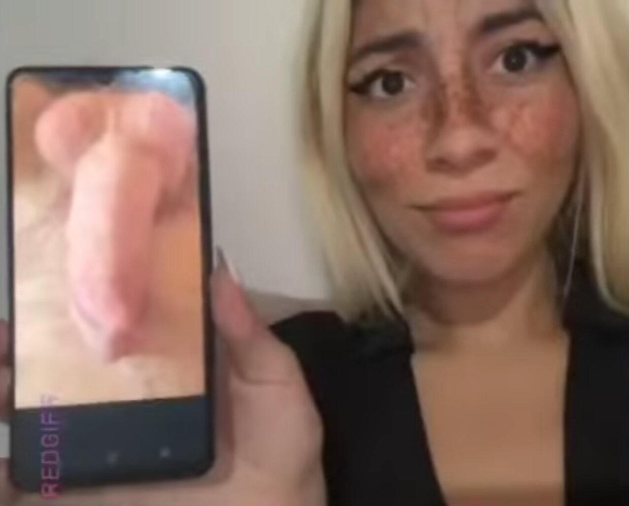 blonde freckles bbc