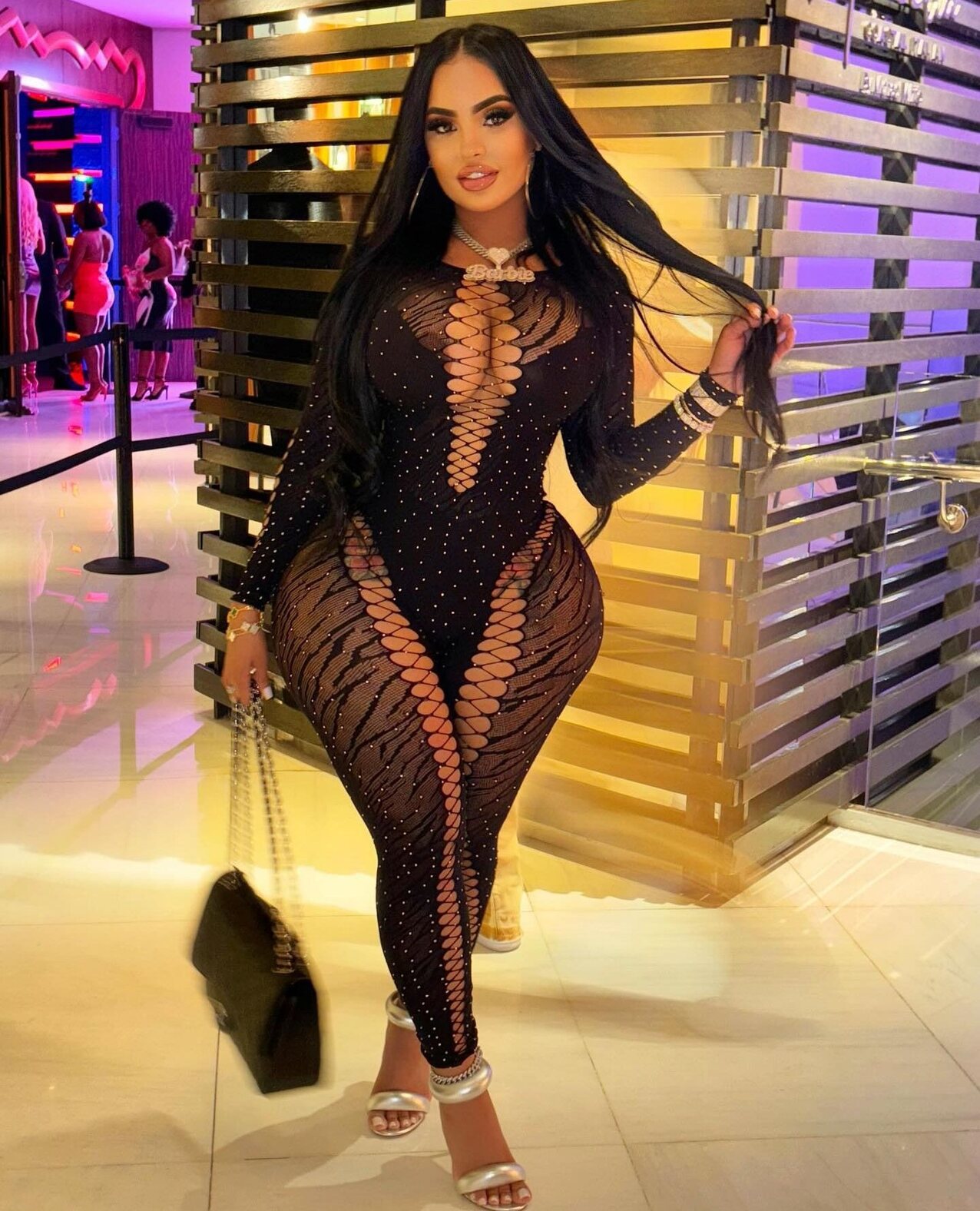 latina stockings booty