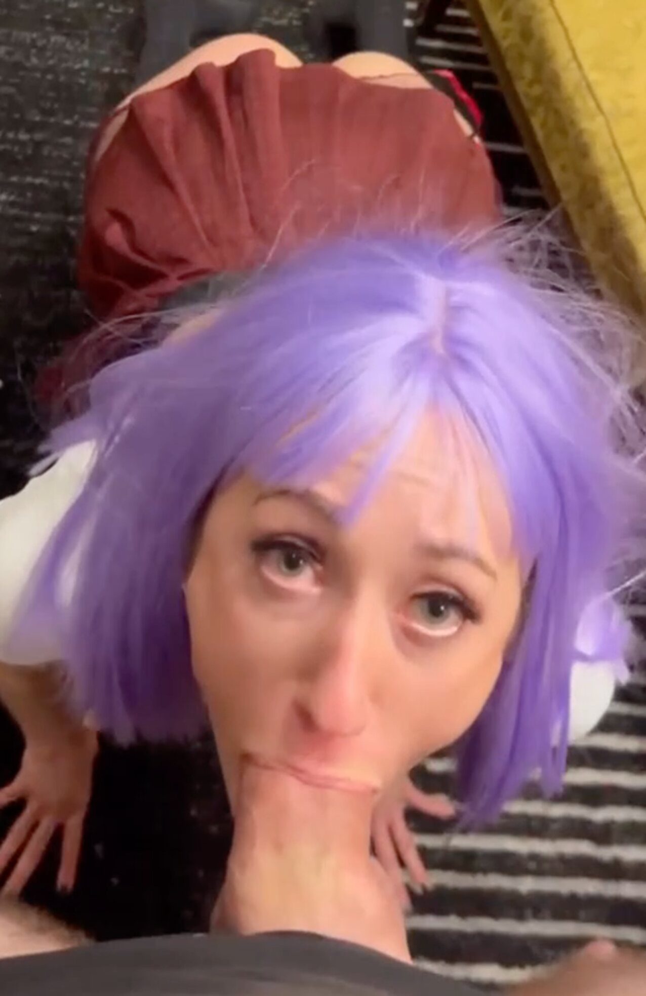blowjob purple wig