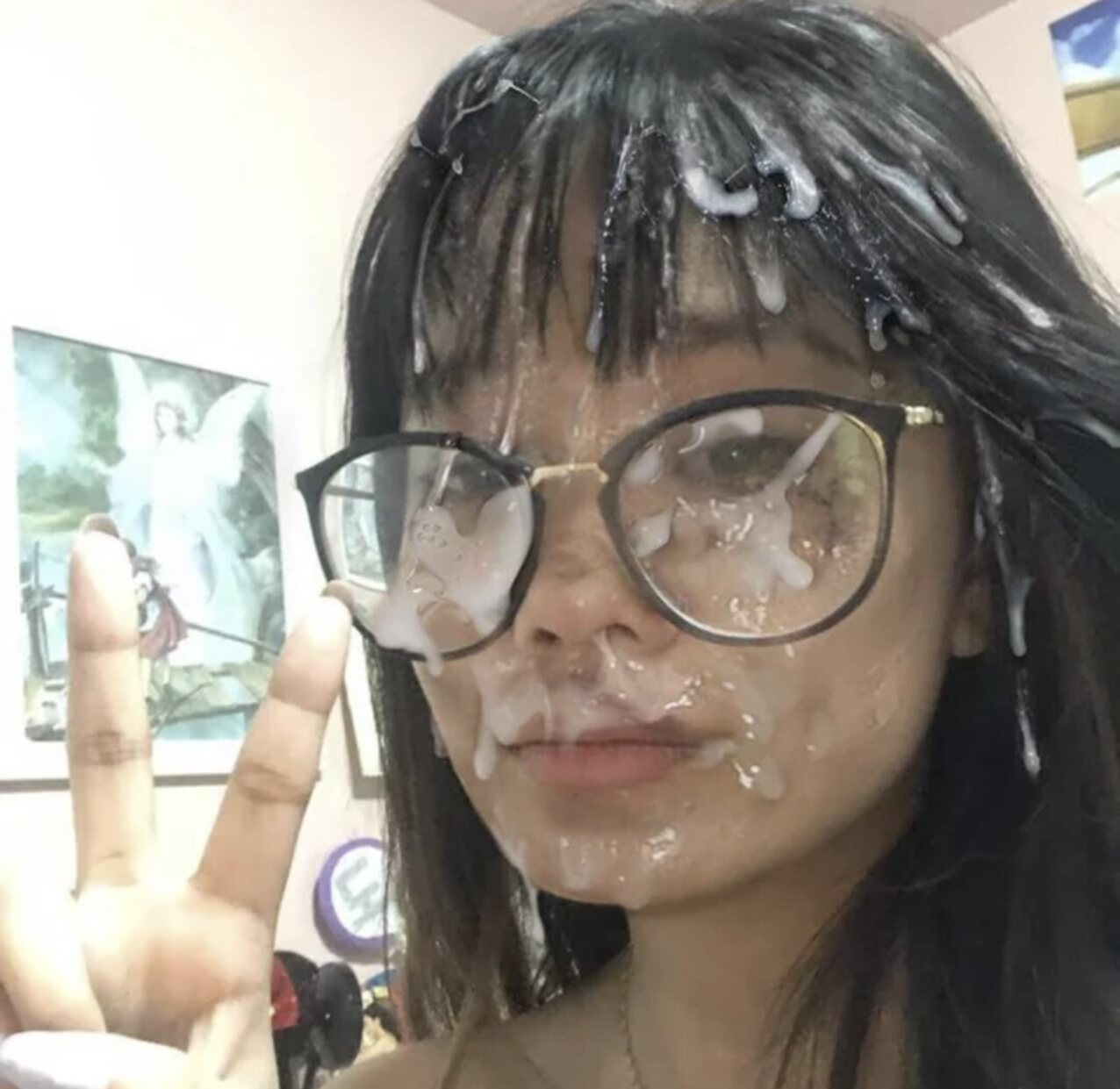 asian cumshot facial