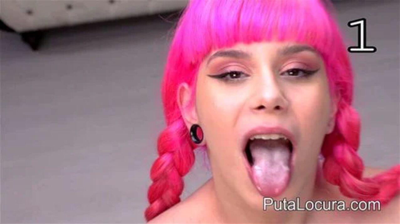 pink hair cum cum slut