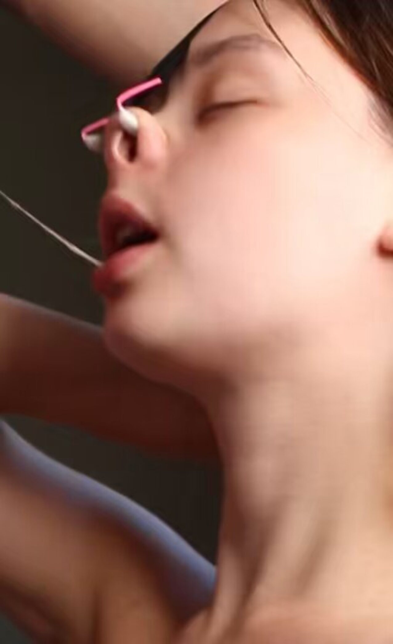 ahegao nose hook blowjob