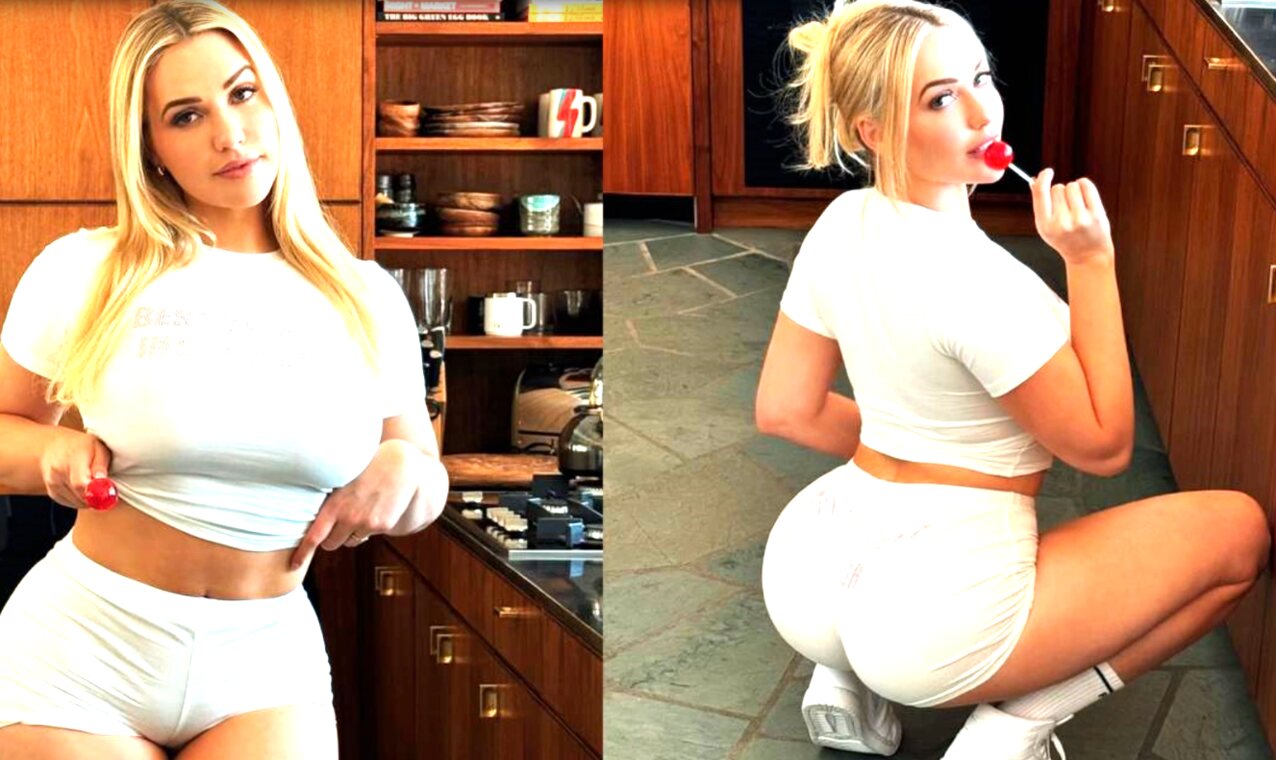 blonde kitchen sucker