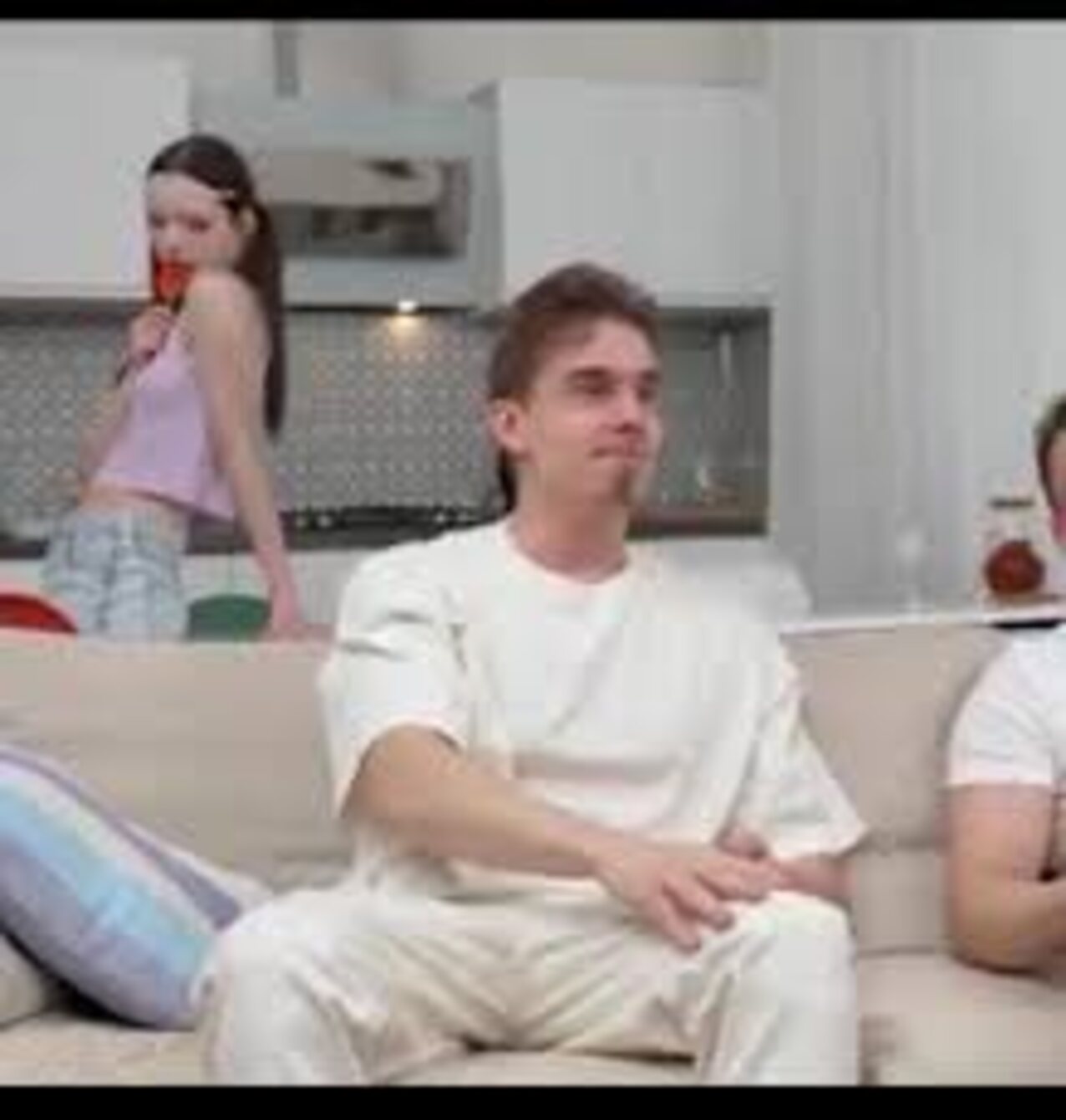 threesome petite blindfold