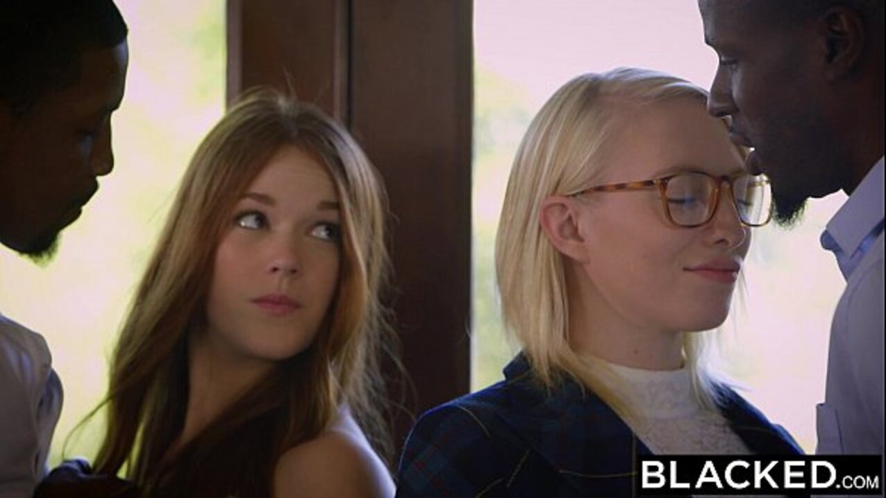 blacked blonde glasses