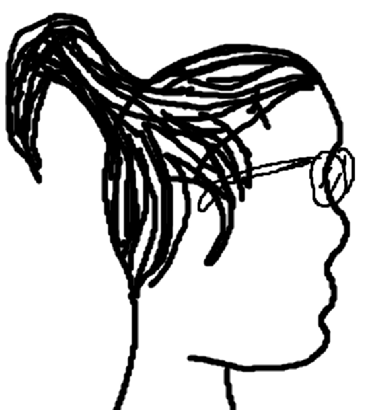 ponytailed glasses big ass