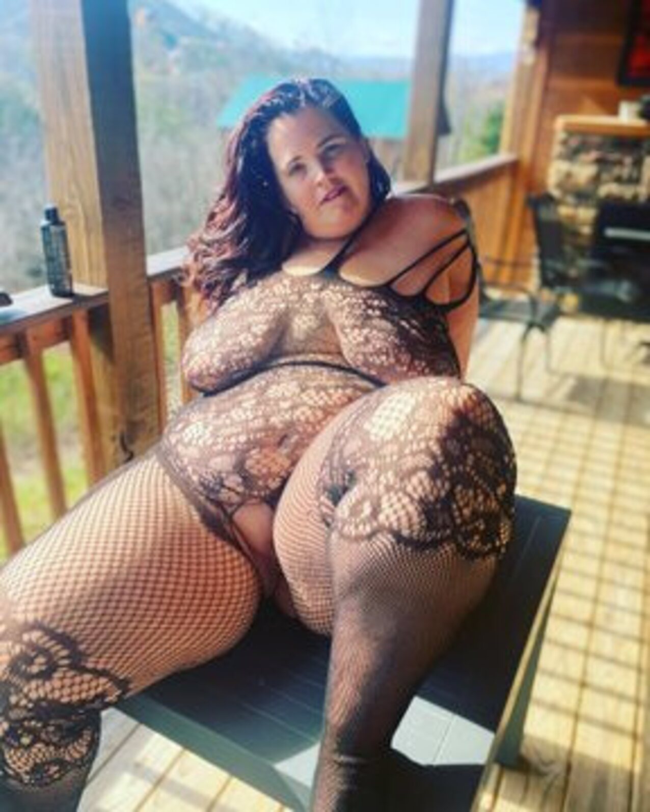 bbw brunette lingerie