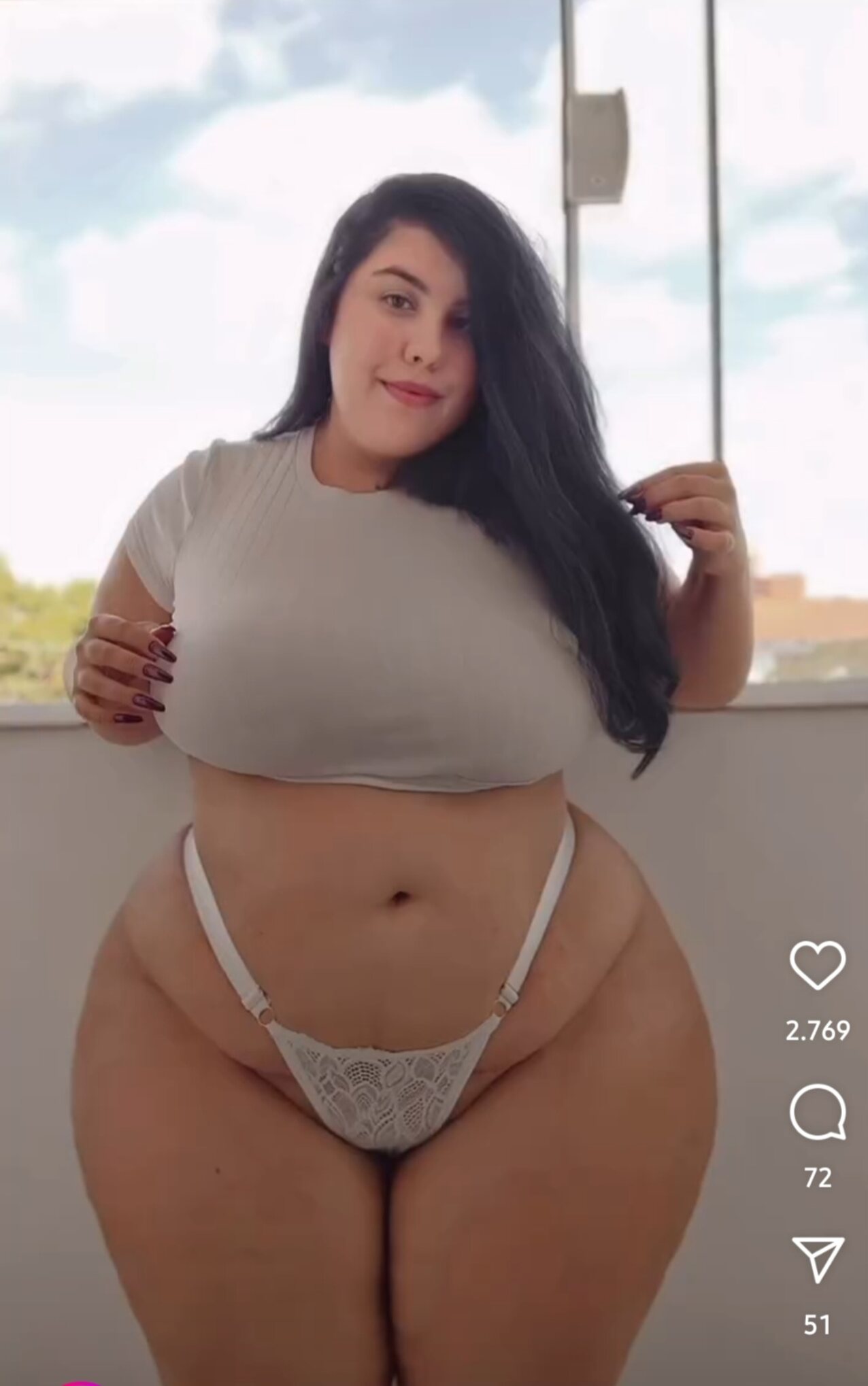 big booty pawg white panties