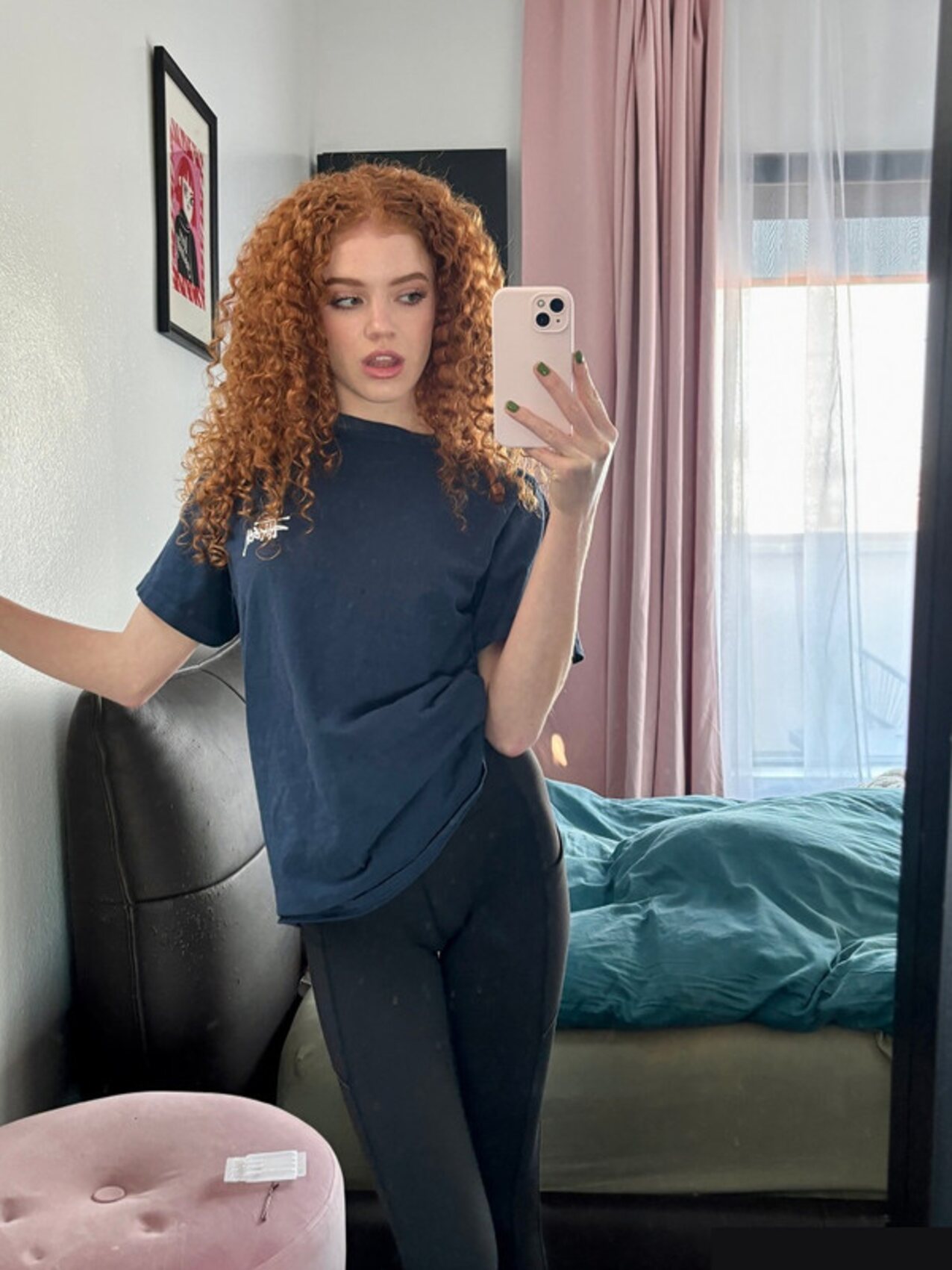 curly redhead hairy pussy three girls