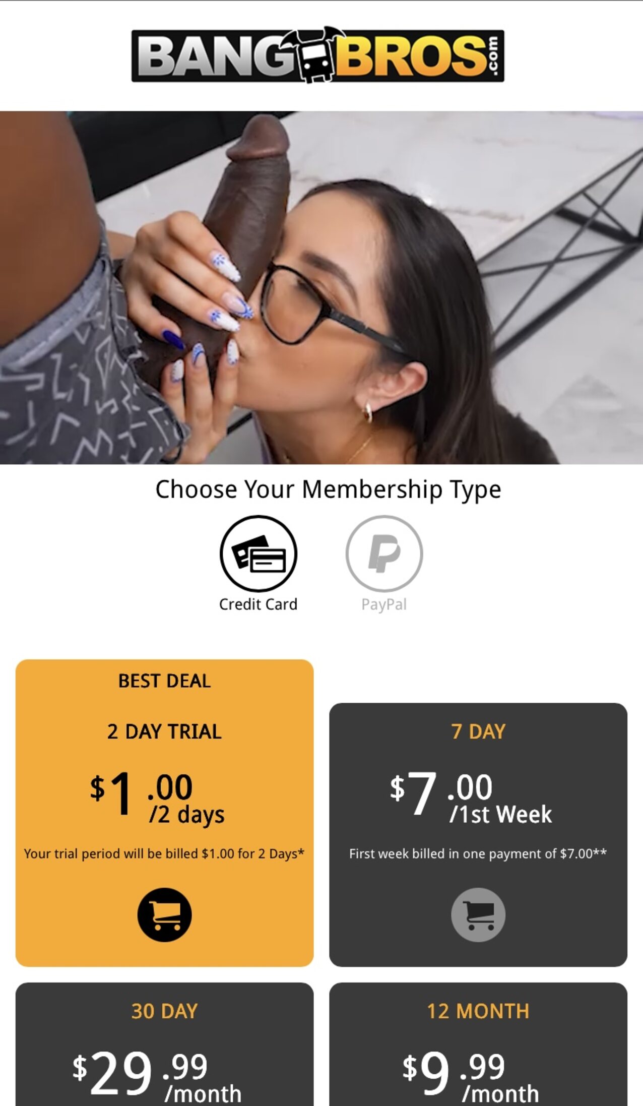 porn ad bangbros glasses